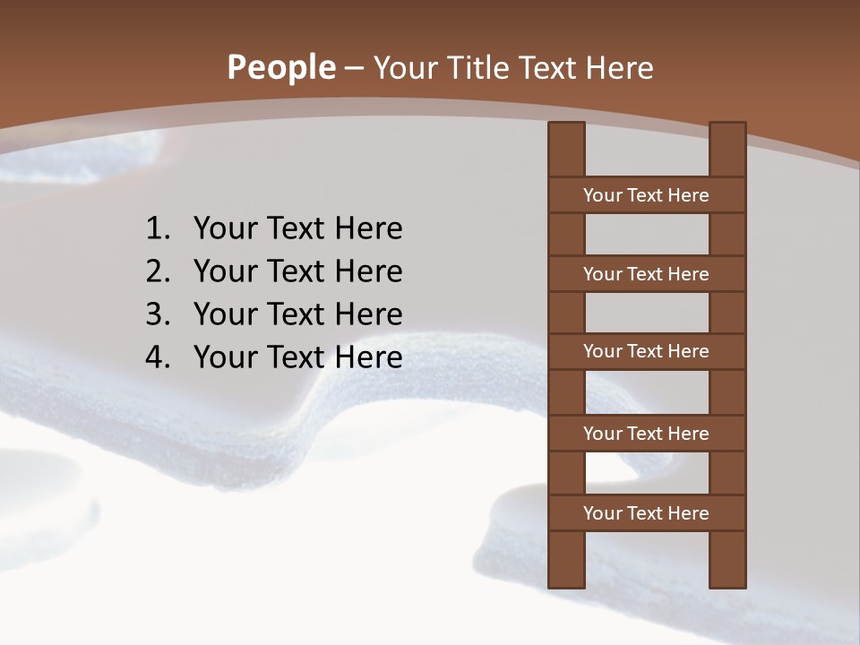 A Piece Of A Puzzle On A Brown Background PowerPoint Template