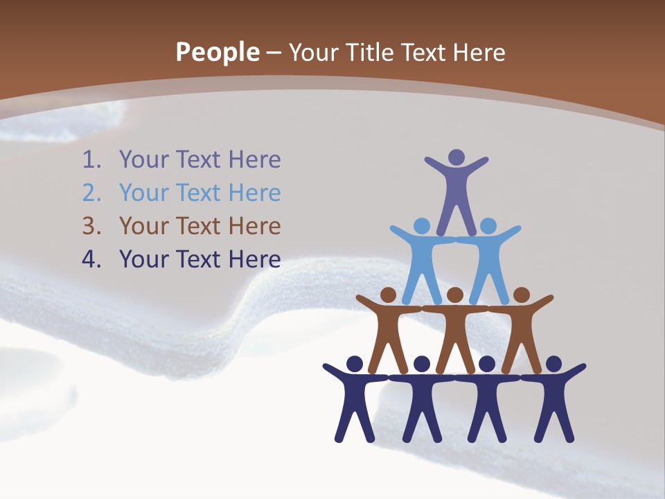 A Piece Of A Puzzle On A Brown Background PowerPoint Template