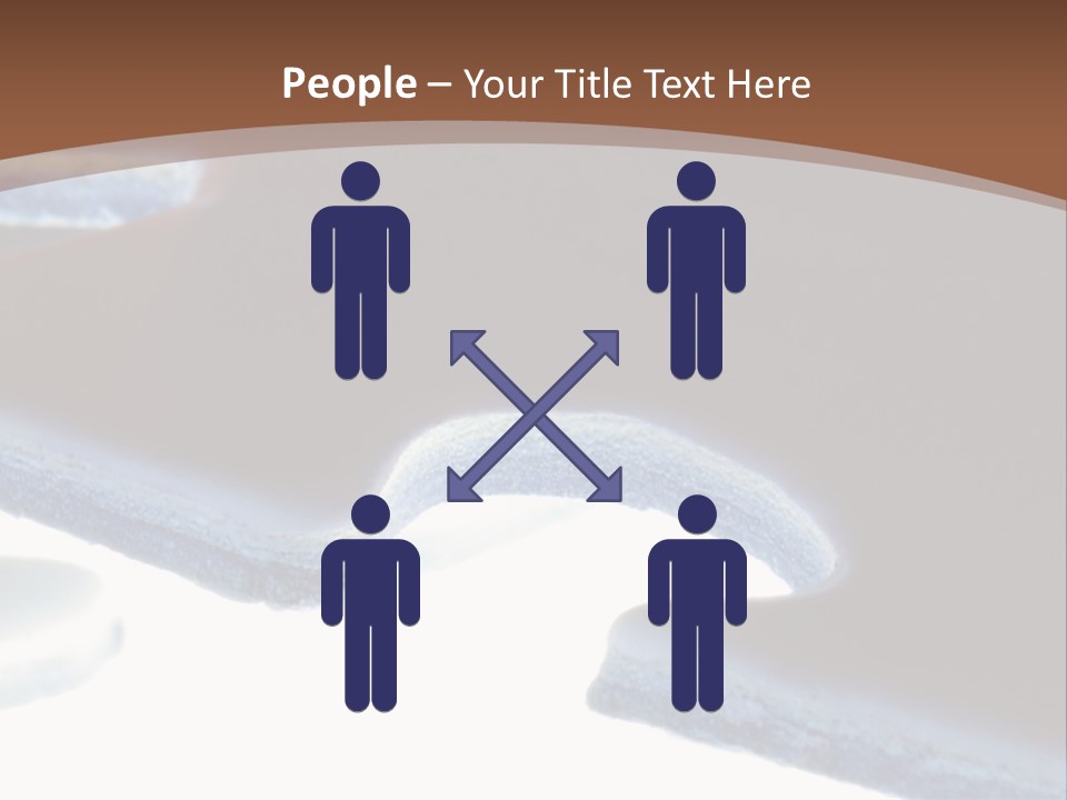 A Piece Of A Puzzle On A Brown Background PowerPoint Template