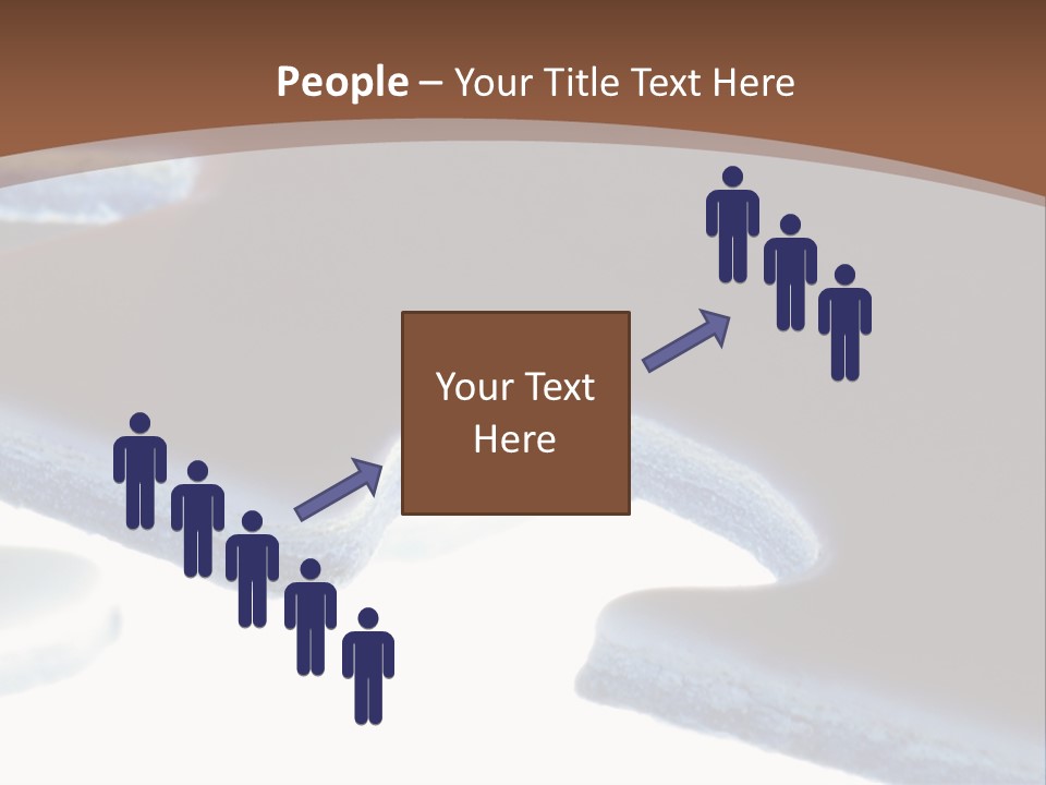 A Piece Of A Puzzle On A Brown Background PowerPoint Template