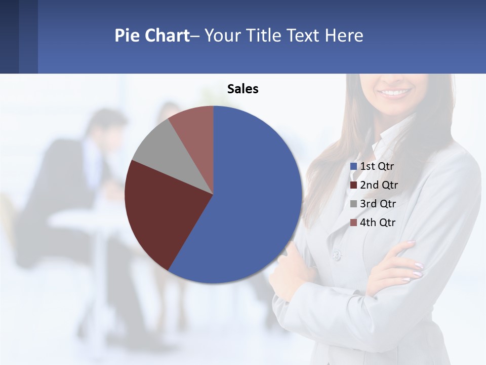 A Woman Standing In Front Of A Group Of People PowerPoint Template