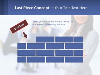 A Woman Standing In Front Of A Group Of People PowerPoint Template