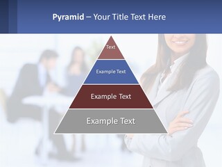 A Woman Standing In Front Of A Group Of People PowerPoint Template