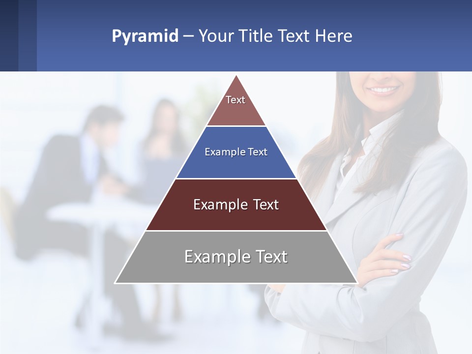A Woman Standing In Front Of A Group Of People PowerPoint Template