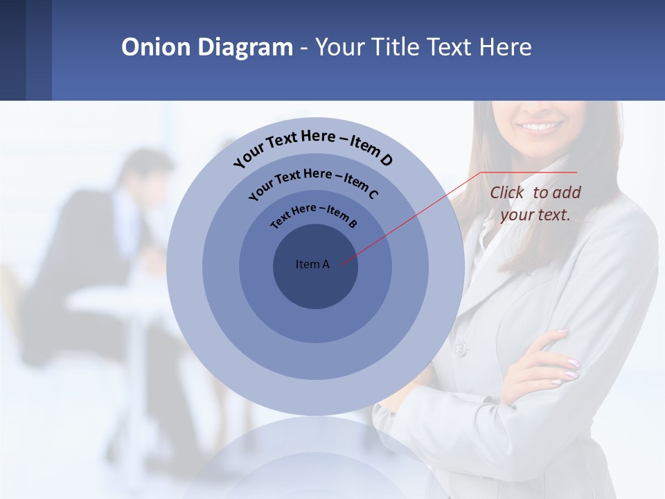 A Woman Standing In Front Of A Group Of People PowerPoint Template