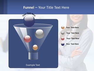 A Woman Standing In Front Of A Group Of People PowerPoint Template