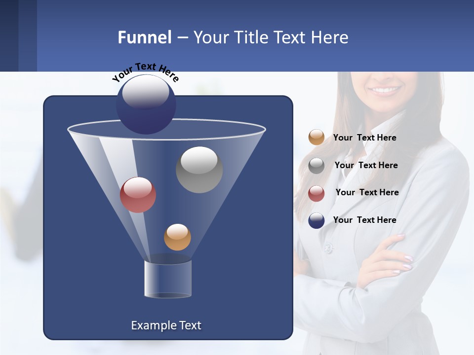 A Woman Standing In Front Of A Group Of People PowerPoint Template