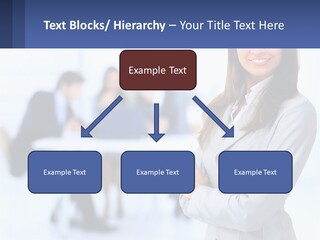 A Woman Standing In Front Of A Group Of People PowerPoint Template