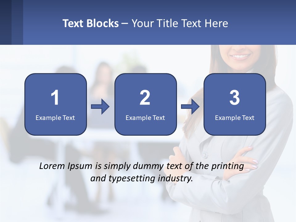 A Woman Standing In Front Of A Group Of People PowerPoint Template