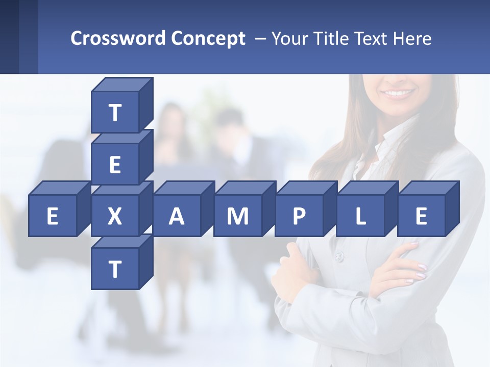 A Woman Standing In Front Of A Group Of People PowerPoint Template