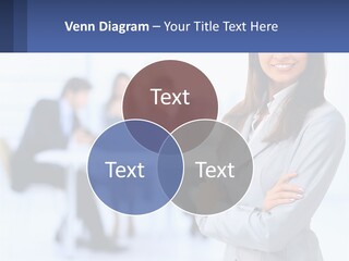 A Woman Standing In Front Of A Group Of People PowerPoint Template