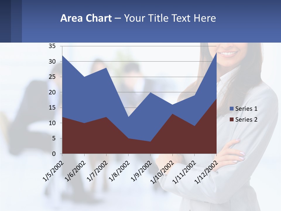 A Woman Standing In Front Of A Group Of People PowerPoint Template
