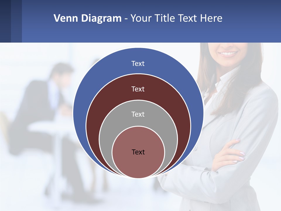A Woman Standing In Front Of A Group Of People PowerPoint Template