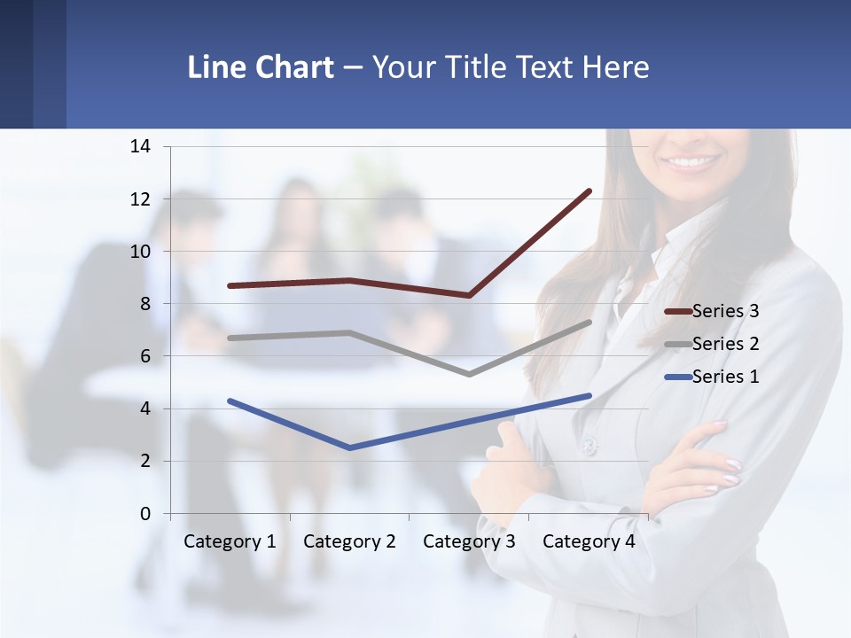 A Woman Standing In Front Of A Group Of People PowerPoint Template