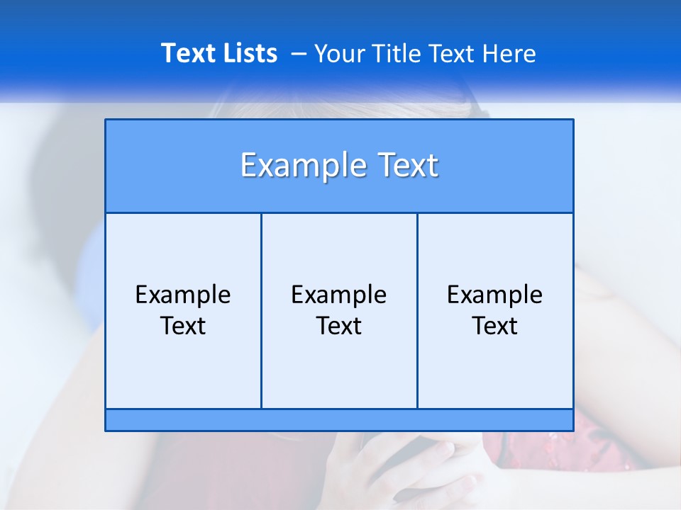 A Woman Wearing Headphones Is Looking At Her Cell Phone PowerPoint Template