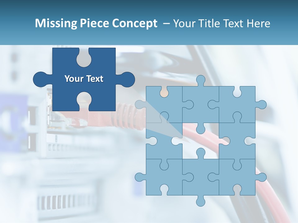 A Close Up Of A Power Strip With Wires PowerPoint Template