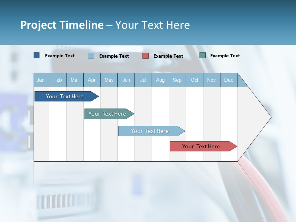 A Close Up Of A Power Strip With Wires PowerPoint Template