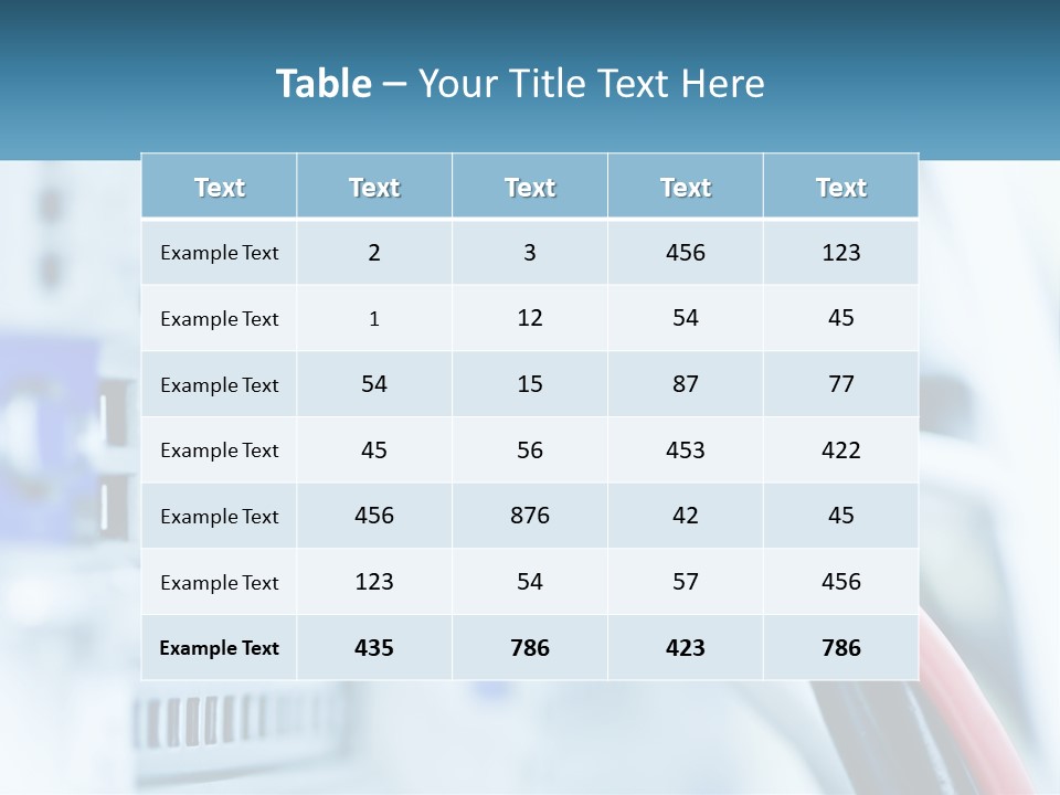 A Close Up Of A Power Strip With Wires PowerPoint Template