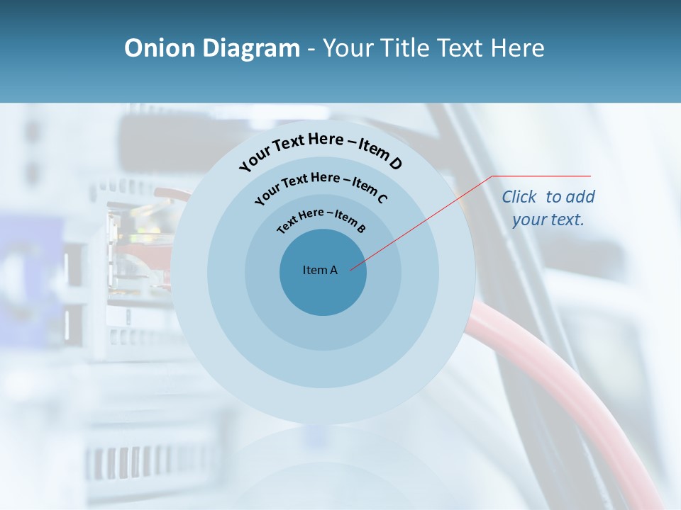 A Close Up Of A Power Strip With Wires PowerPoint Template