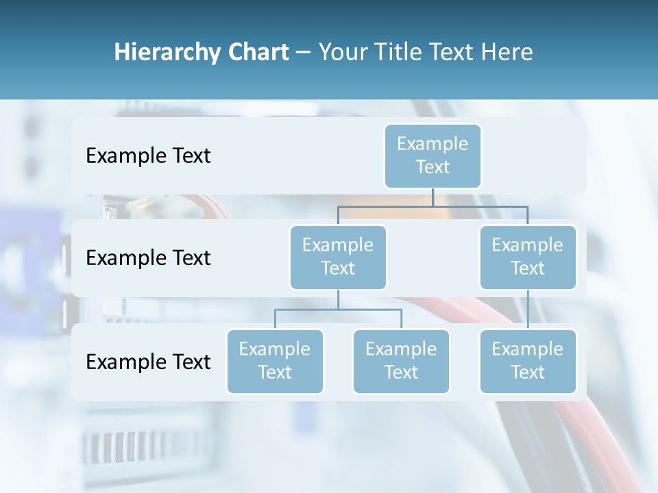 A Close Up Of A Power Strip With Wires PowerPoint Template
