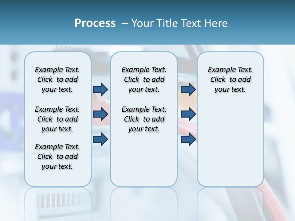 A Close Up Of A Power Strip With Wires PowerPoint Template
