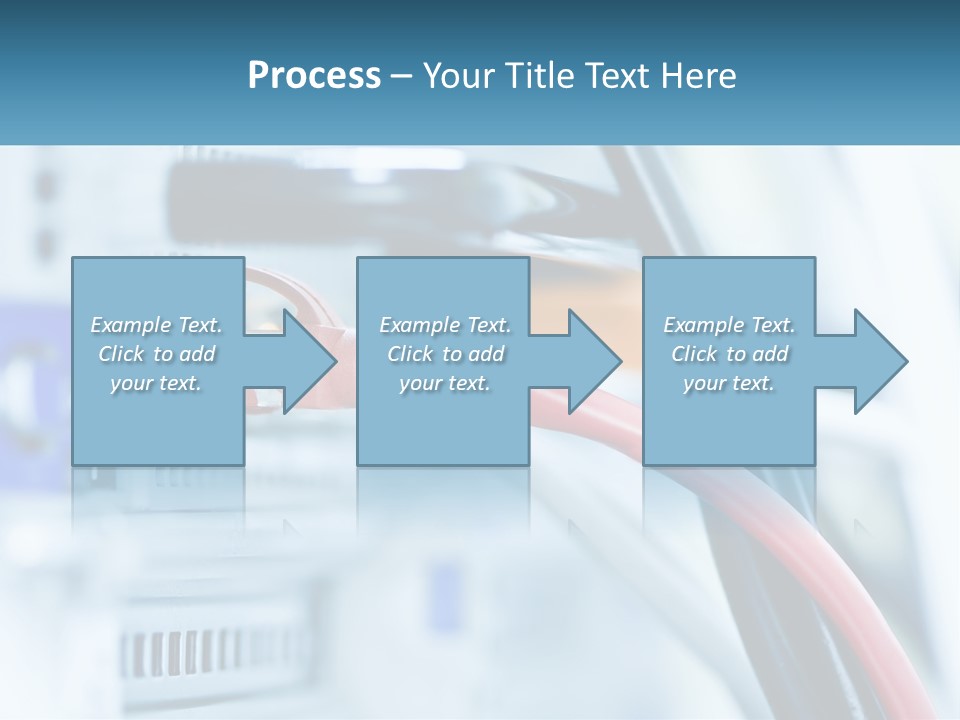 A Close Up Of A Power Strip With Wires PowerPoint Template