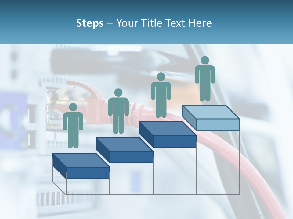 A Close Up Of A Power Strip With Wires PowerPoint Template