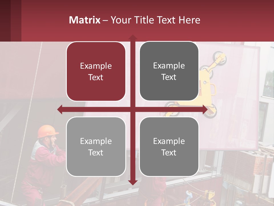 A Man Is Working On A Large Sign PowerPoint Template
