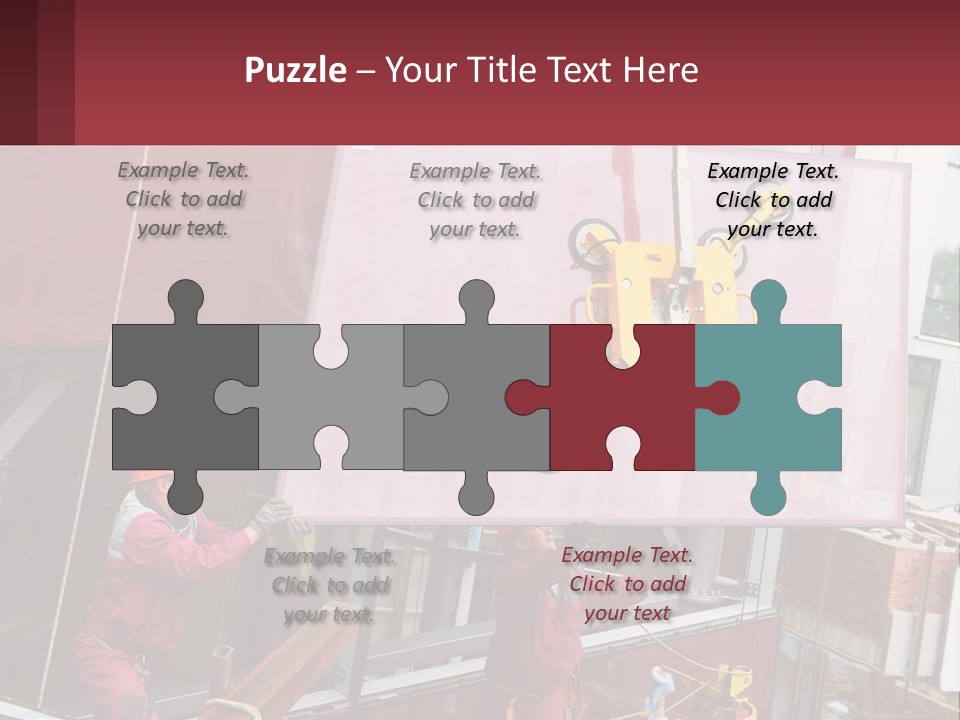 A Man Is Working On A Large Sign PowerPoint Template