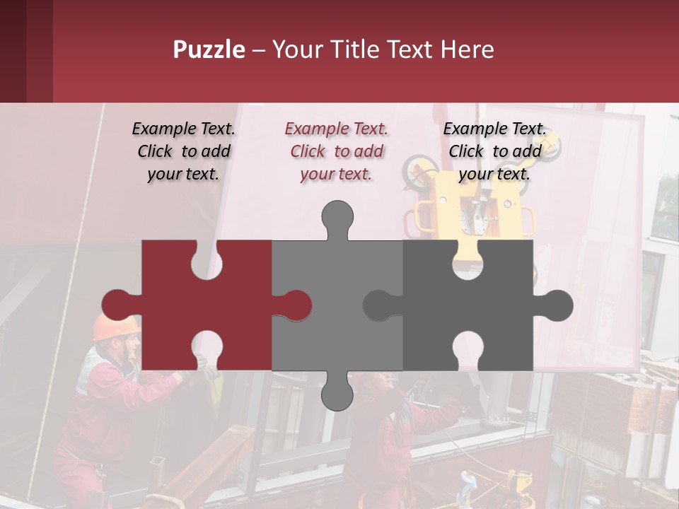 A Man Is Working On A Large Sign PowerPoint Template