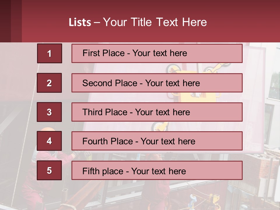 A Man Is Working On A Large Sign PowerPoint Template
