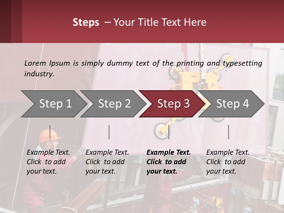 A Man Is Working On A Large Sign PowerPoint Template