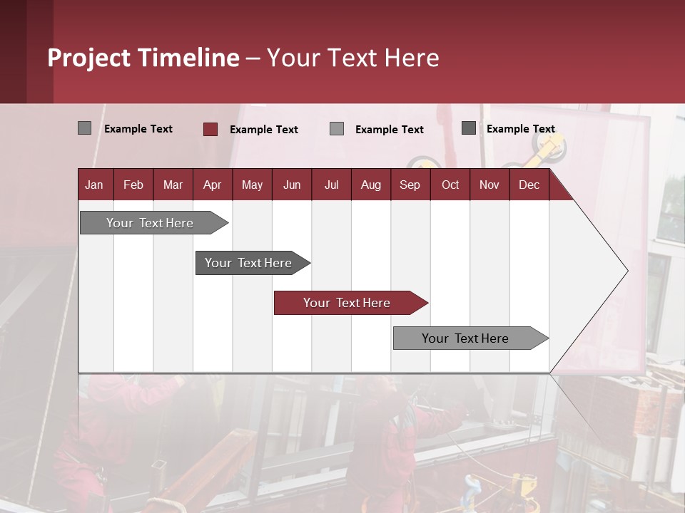 A Man Is Working On A Large Sign PowerPoint Template