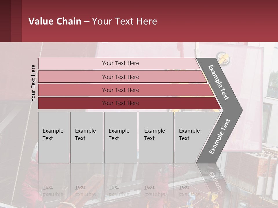 A Man Is Working On A Large Sign PowerPoint Template
