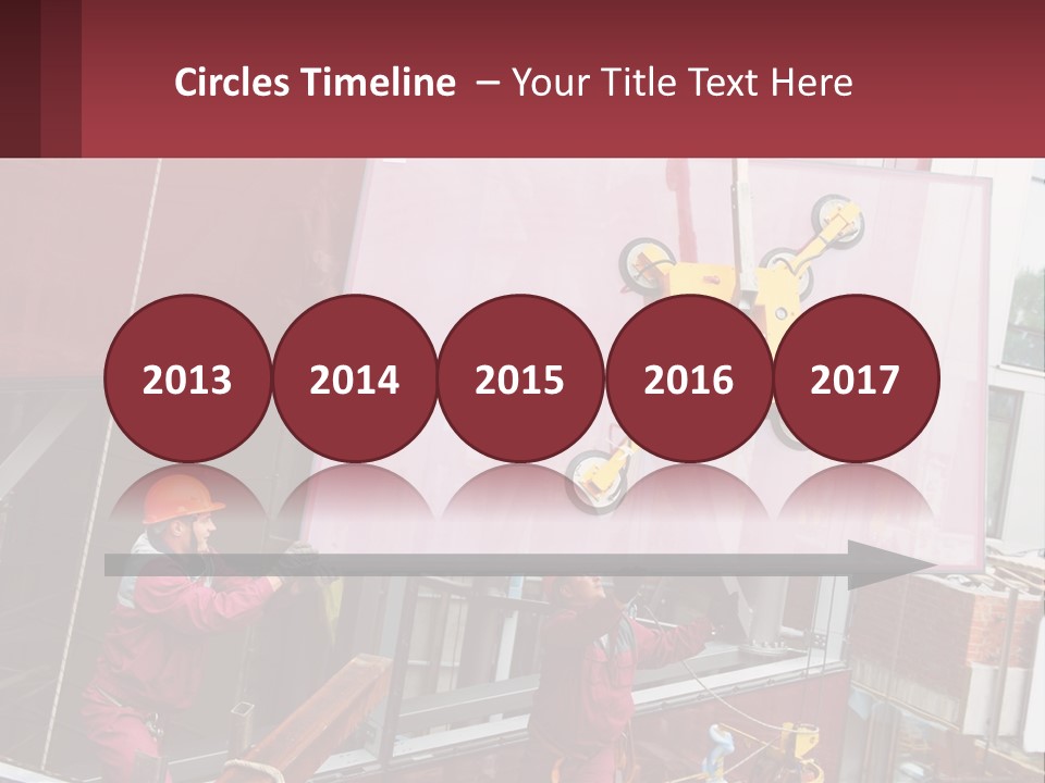 A Man Is Working On A Large Sign PowerPoint Template