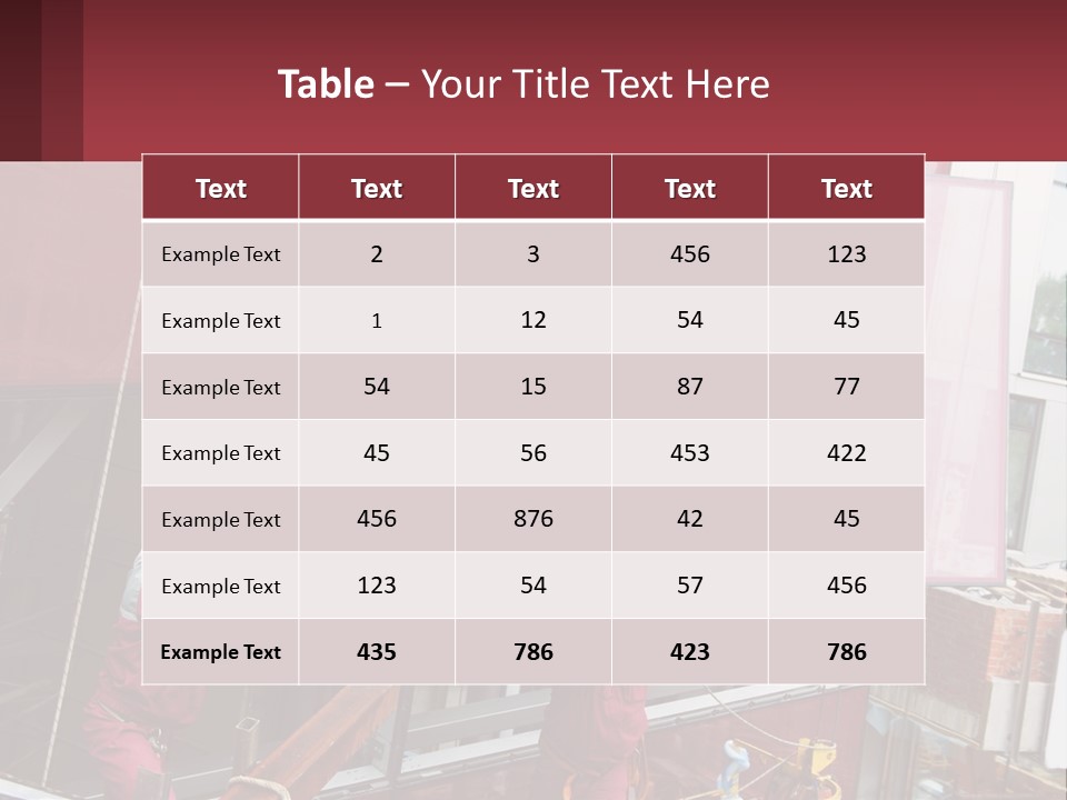 A Man Is Working On A Large Sign PowerPoint Template