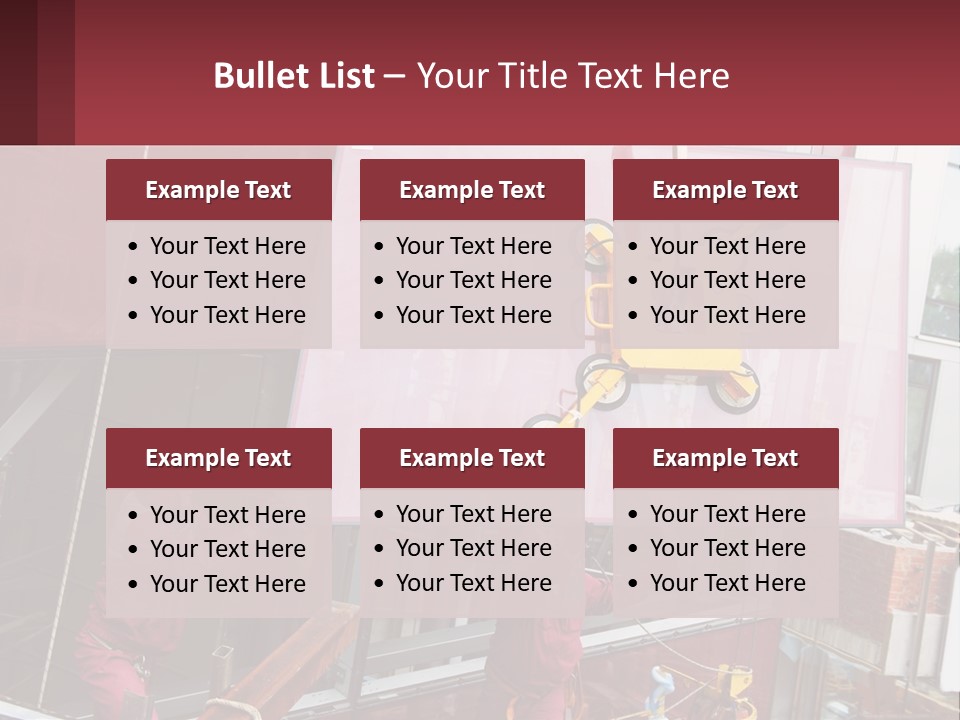 A Man Is Working On A Large Sign PowerPoint Template
