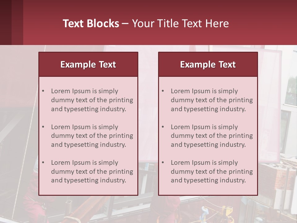 A Man Is Working On A Large Sign PowerPoint Template