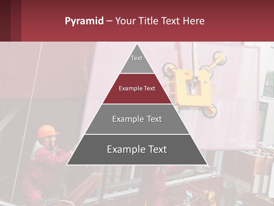 A Man Is Working On A Large Sign PowerPoint Template