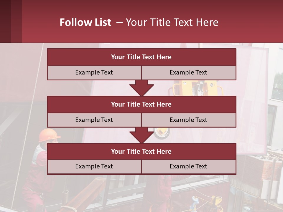 A Man Is Working On A Large Sign PowerPoint Template