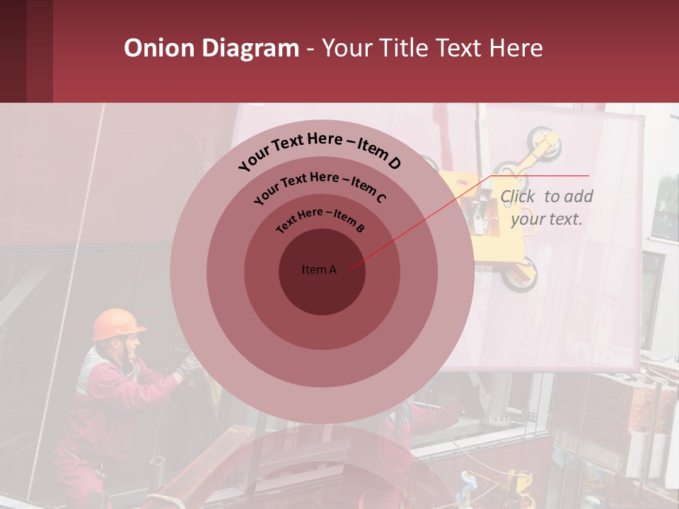 A Man Is Working On A Large Sign PowerPoint Template