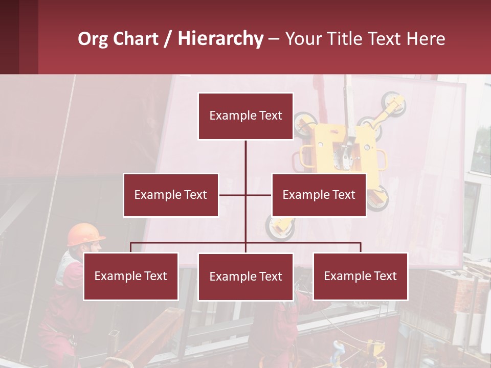 A Man Is Working On A Large Sign PowerPoint Template