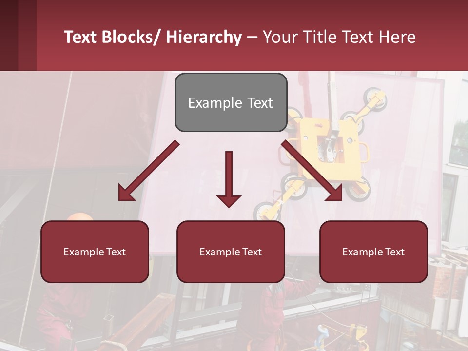 A Man Is Working On A Large Sign PowerPoint Template