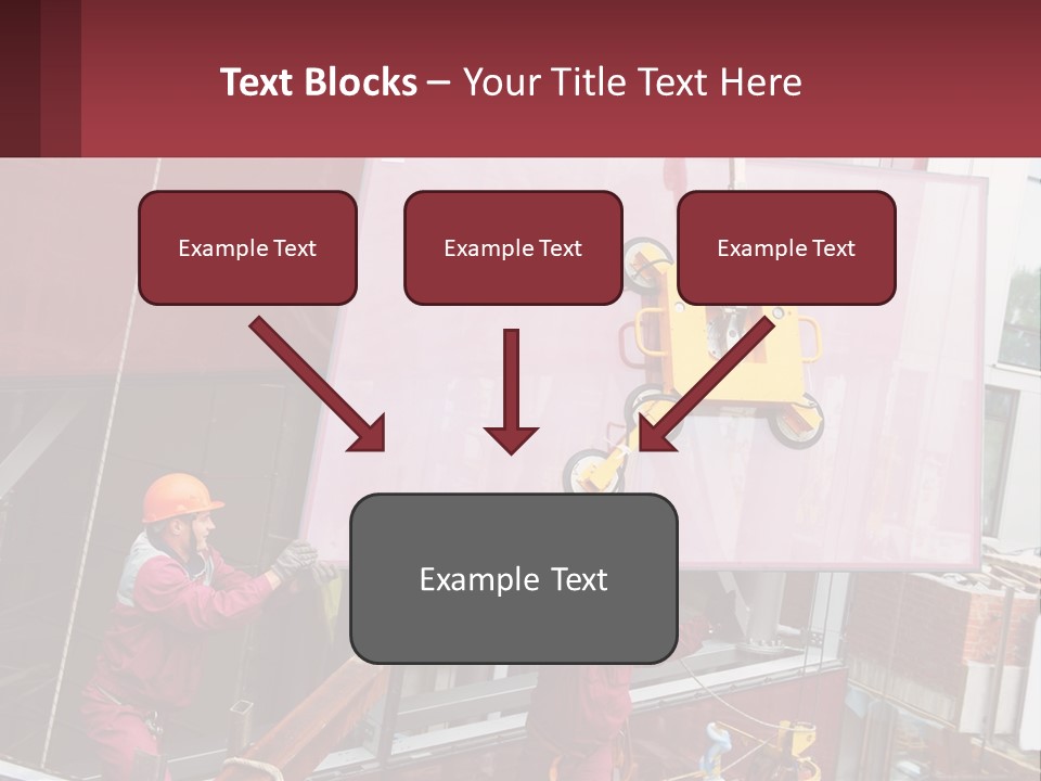 A Man Is Working On A Large Sign PowerPoint Template