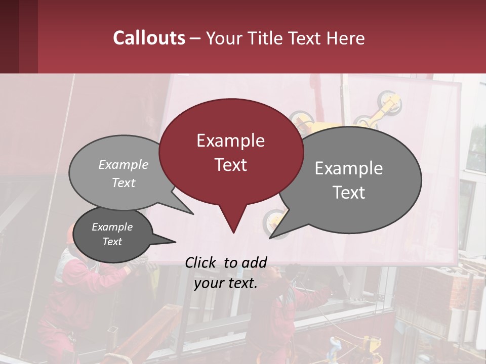 A Man Is Working On A Large Sign PowerPoint Template