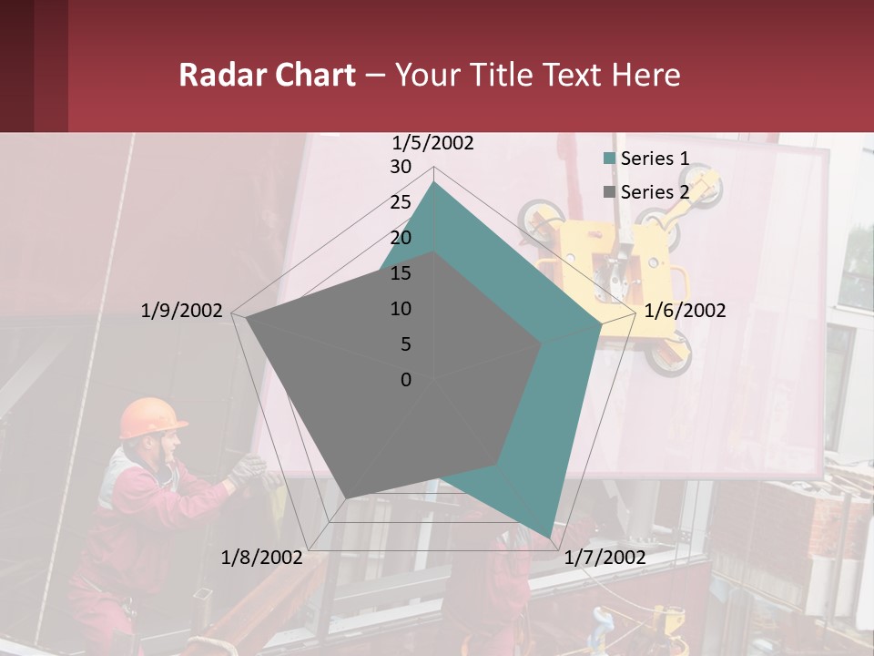 A Man Is Working On A Large Sign PowerPoint Template
