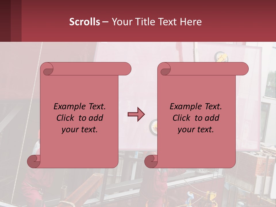 A Man Is Working On A Large Sign PowerPoint Template