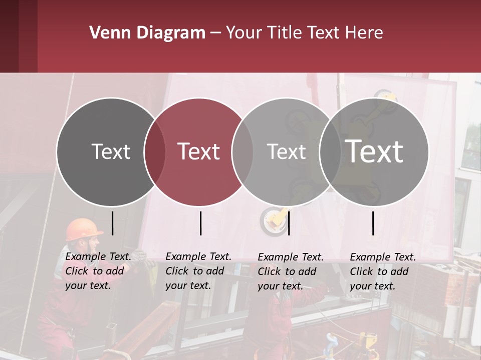 A Man Is Working On A Large Sign PowerPoint Template