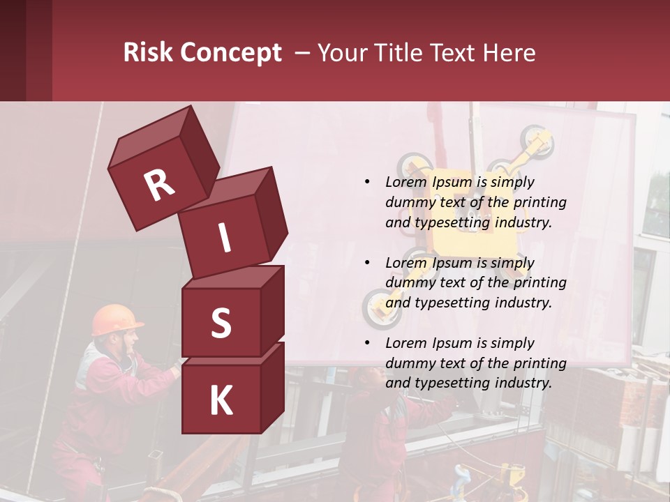 A Man Is Working On A Large Sign PowerPoint Template