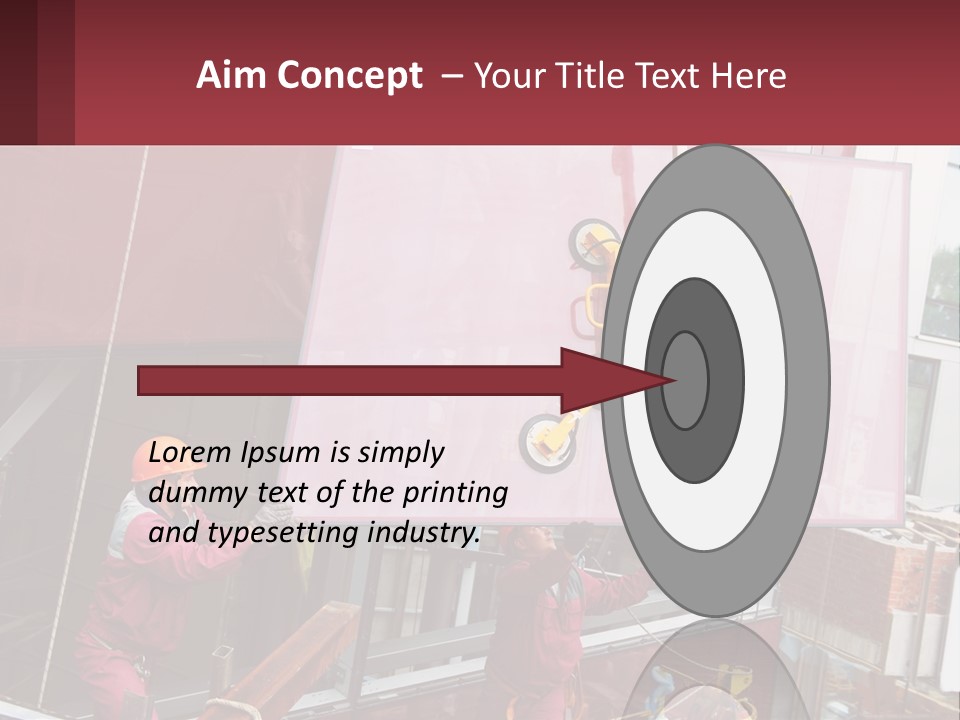 A Man Is Working On A Large Sign PowerPoint Template